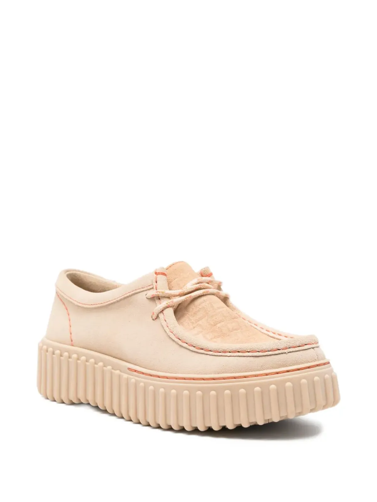 Clarks トーヒル テクスチャードプラットフォーム ダービーシューズ - 画像2