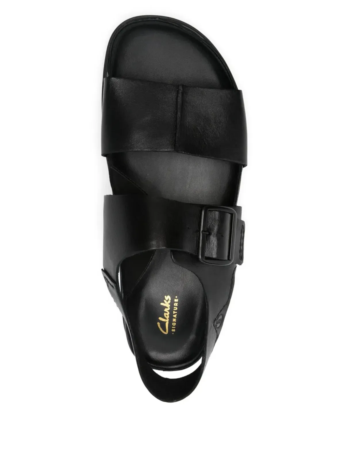 Clarks トーフォード バックルストラップ レザーサンダル - 画像4