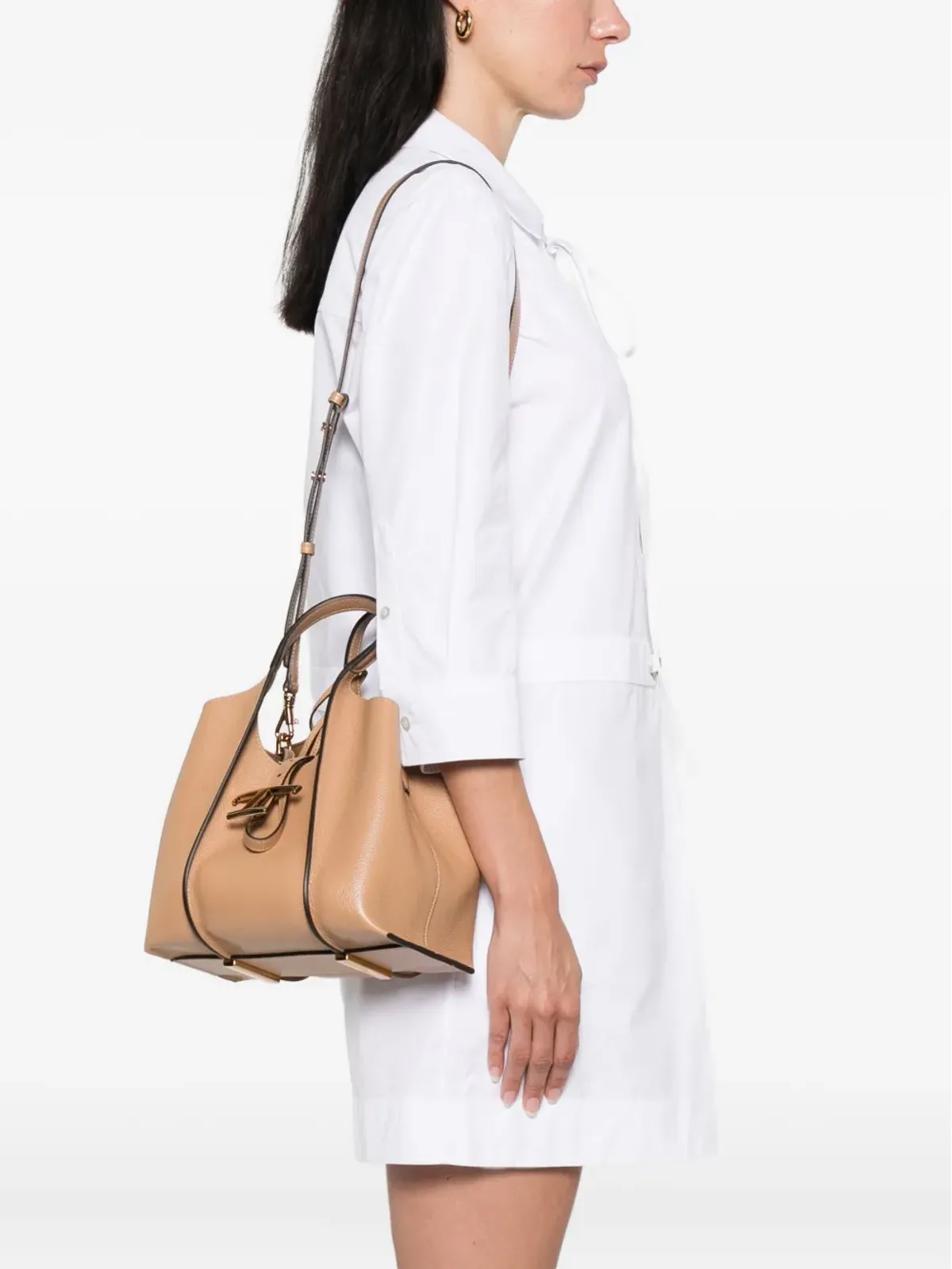 Tod's mini T Timeless Shopping Bag - Brown - 画像2