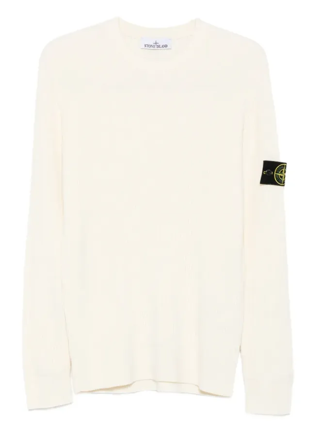 Stone Island Stone Island リブ編みニット ロゴパッチ セーターの商品画像