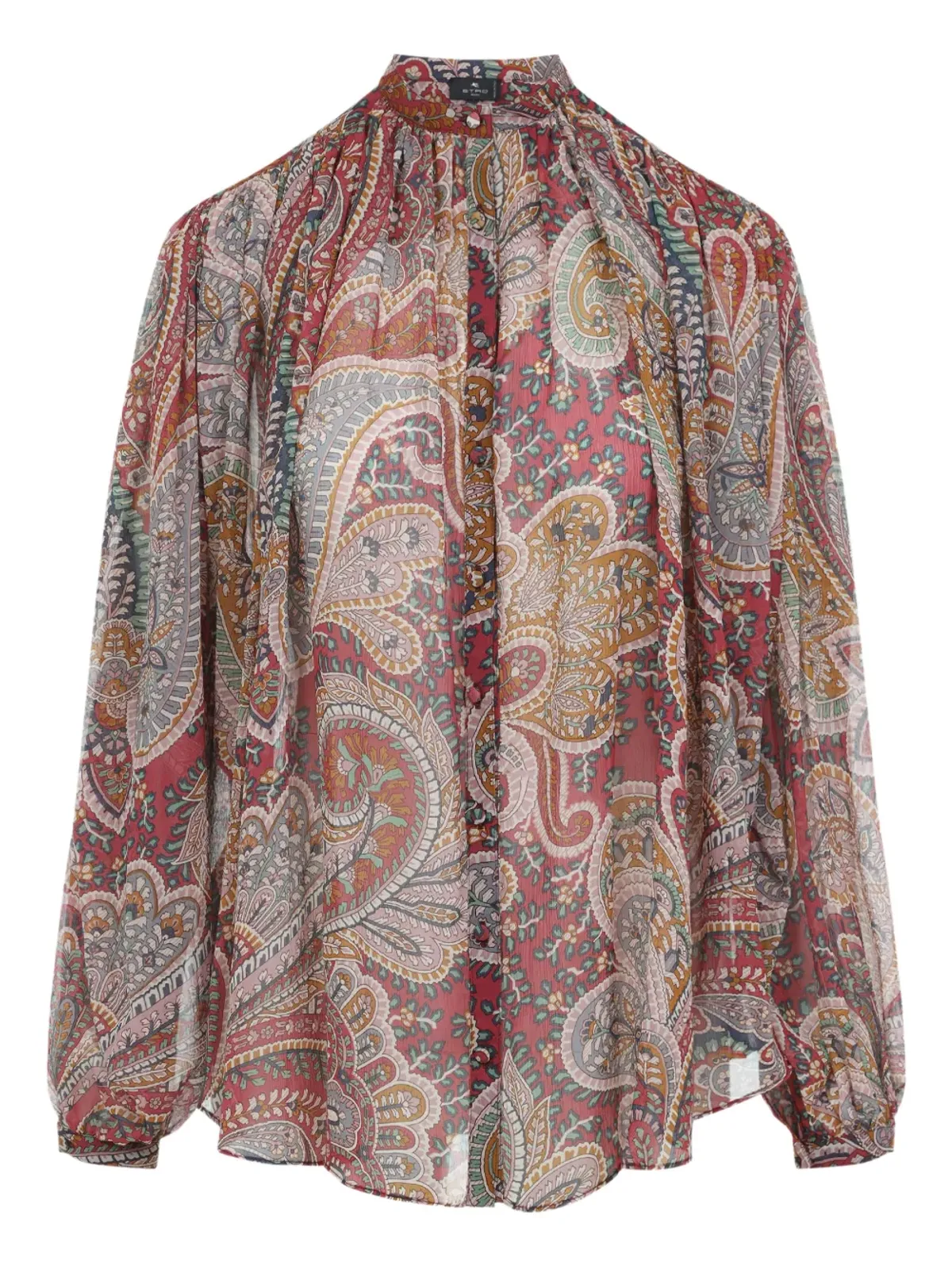 ETRO ペイズリープリント ハイネック ブラウス - 画像1