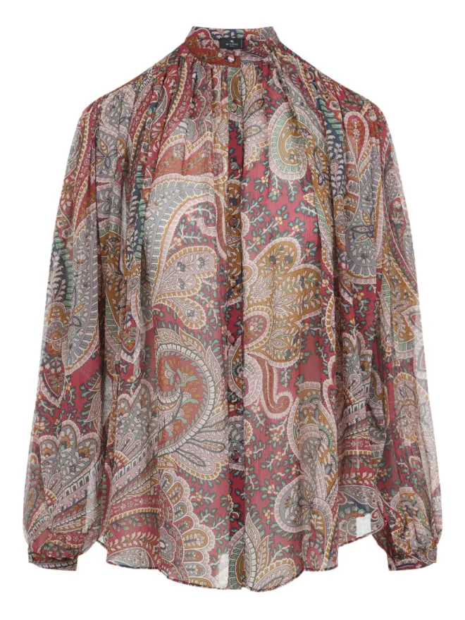 ETRO ETRO ペイズリープリント ハイネック ブラウスの商品画像