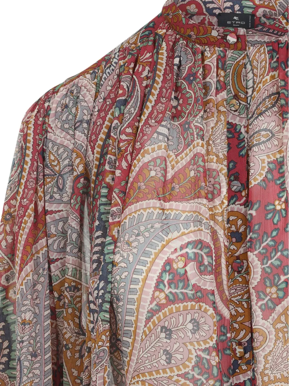 ETRO ペイズリープリント ハイネック ブラウス - 画像3