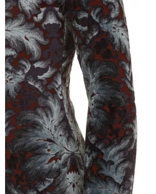 ETRO 花柄モックネックミディドレス - ブルー - サムネイル4