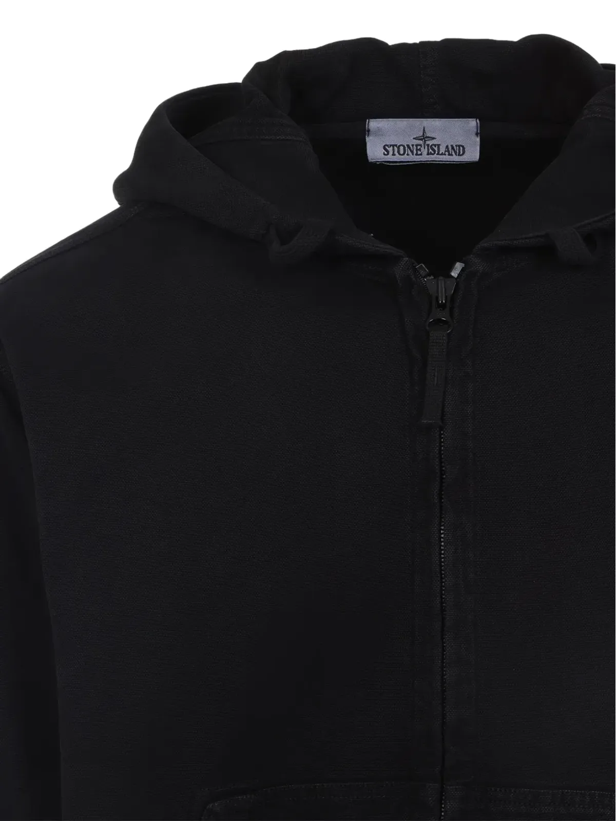 Stone Island ロゴパッチ ジップアップ フーディー - 画像3