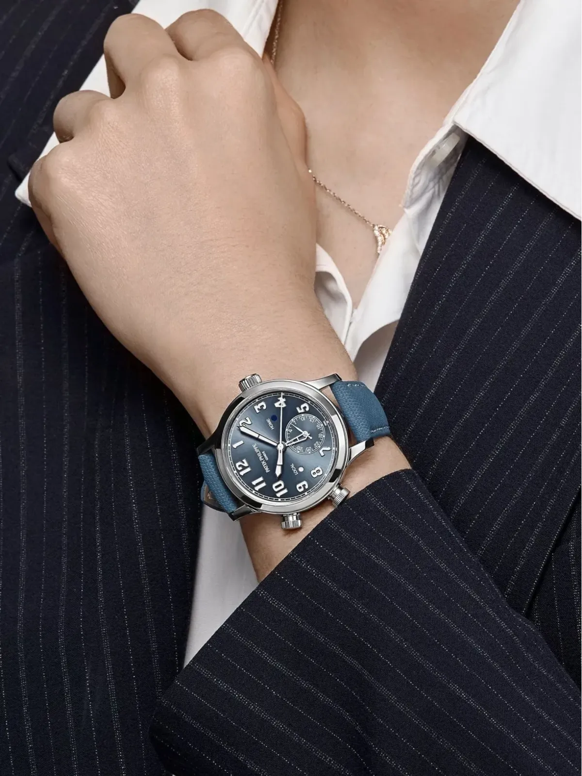 Patek Philippe Pre-Owned Calatrava Singapore Edition ブルー - 画像2
