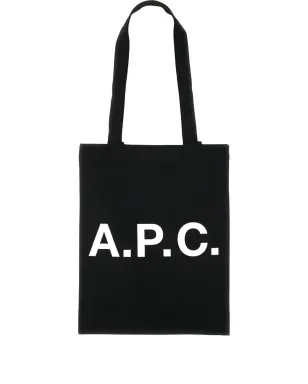 A.P.C. ルー ロゴプリント キャンバス トートバッグ - サムネイル1