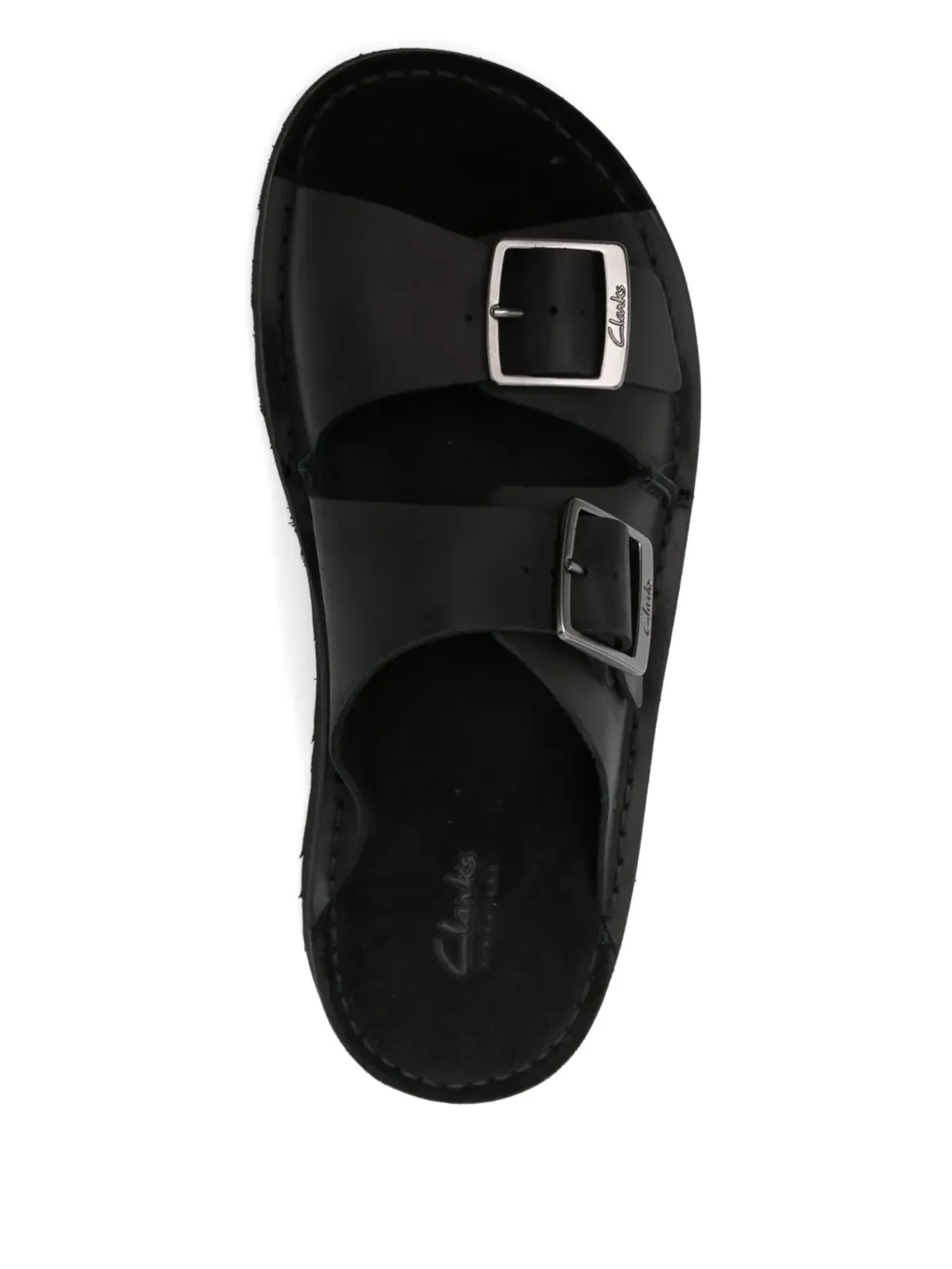Clarks ソルズベリー ダブルバックル サンダル - 画像4