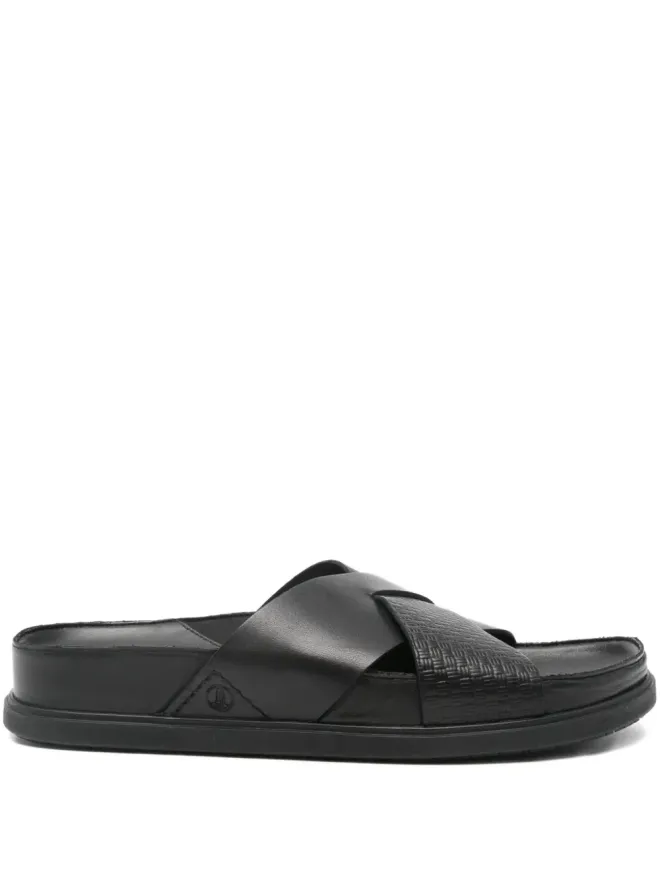 Clarks Clarks Torford クロスストラップ レザーサンダルの商品画像