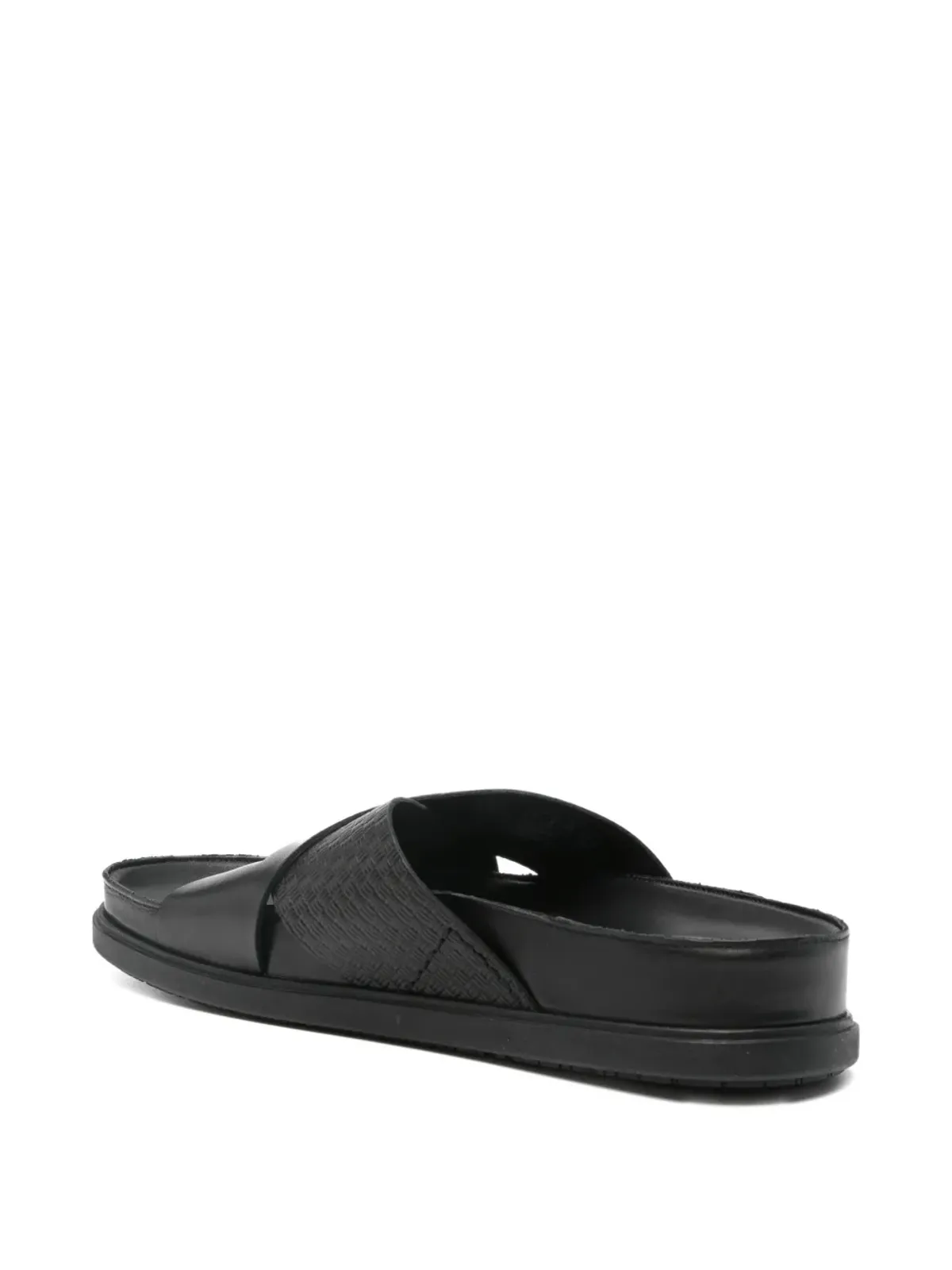 Clarks Torford クロスストラップ レザーサンダル - 画像3