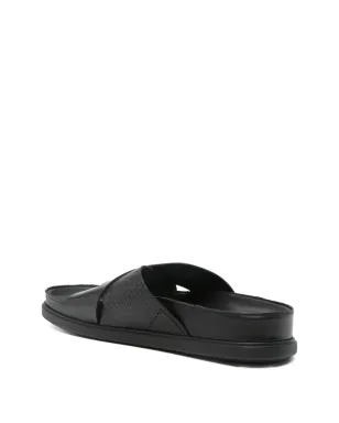 Clarks Torford クロスストラップ レザーサンダル - サムネイル3
