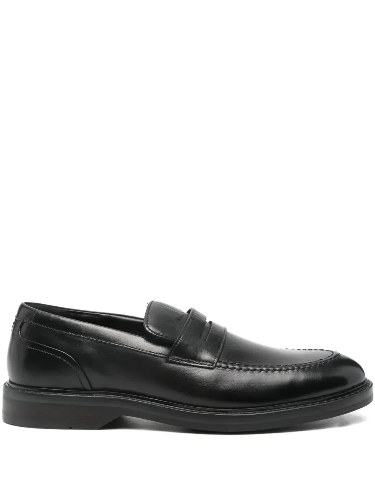 Clarks アルドウィン ペニーストラップ ローファー ブラック - 画像1
