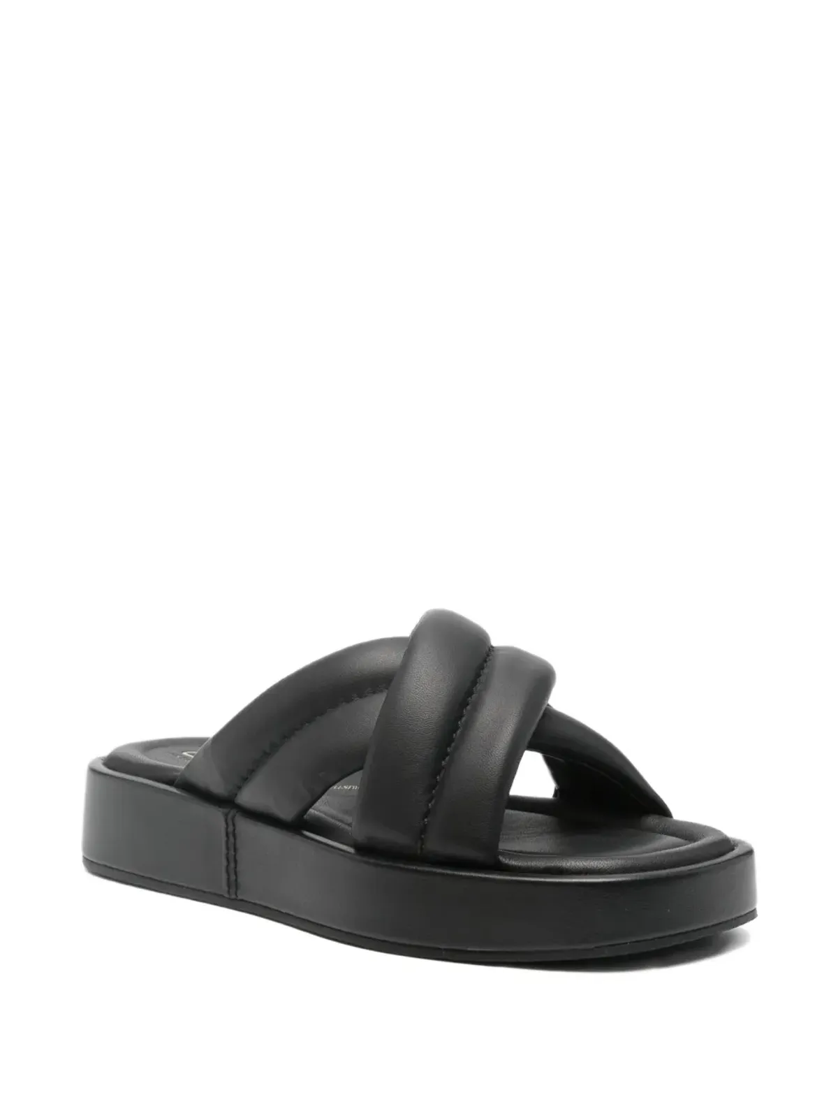 Clarks Alda キルトクロスストラップサンダル - ブラック - 画像2