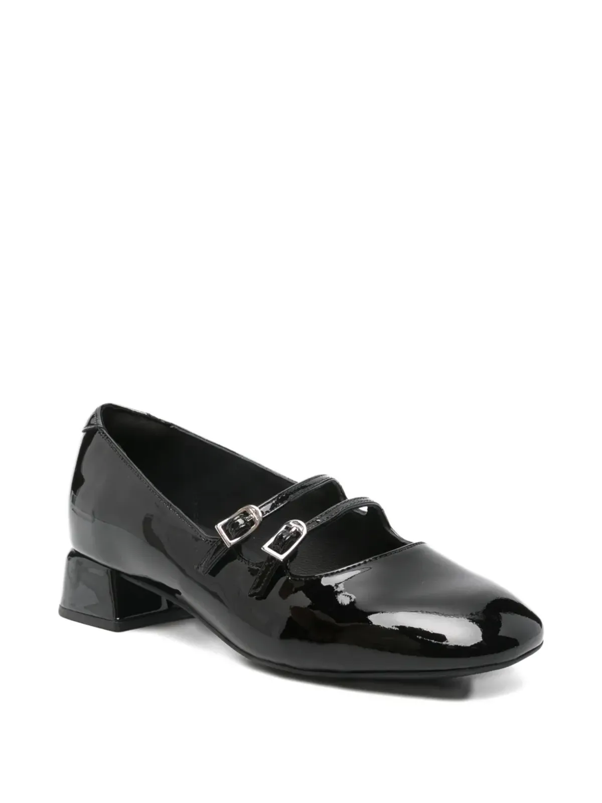 Clarks Daiss パテントレザー バックル付きパンプス - 画像2