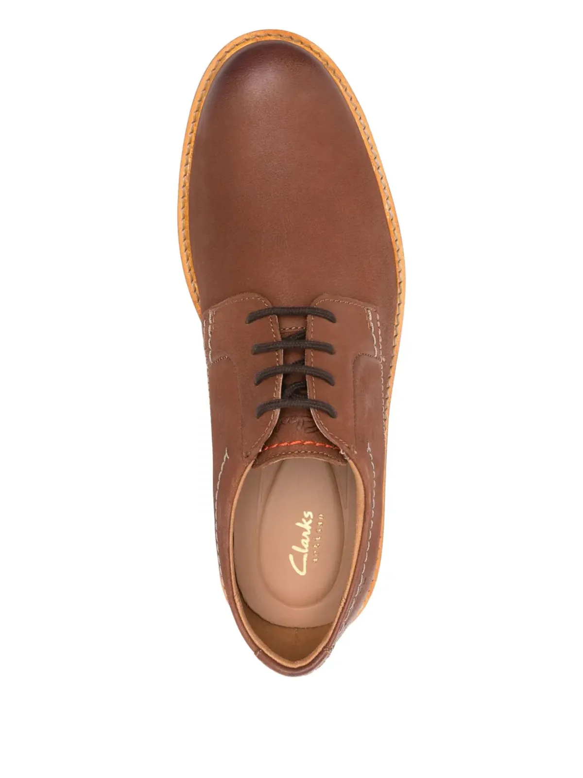 Clarks アティカス レースアップ レザー ダービーシューズ - ブラウン - 画像4
