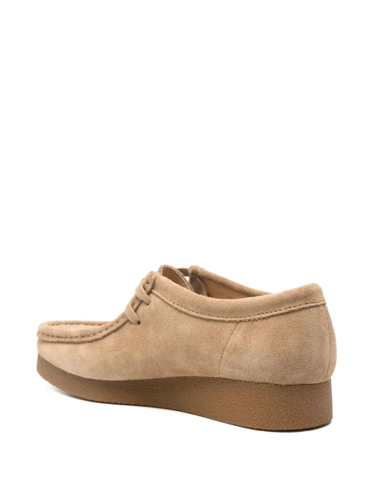 Clarks Wallabee suede lace-up derby shoes - Neutrals - 画像3
