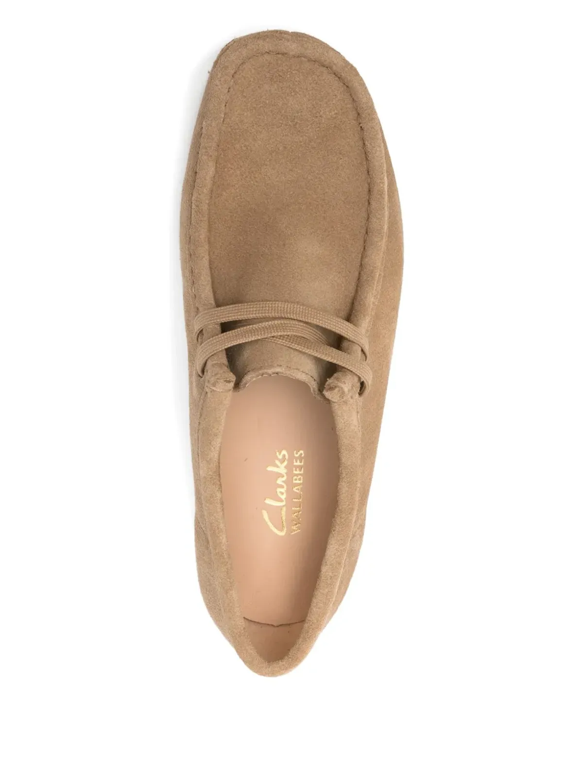 Clarks Wallabee suede lace-up derby shoes - Neutrals - 画像4
