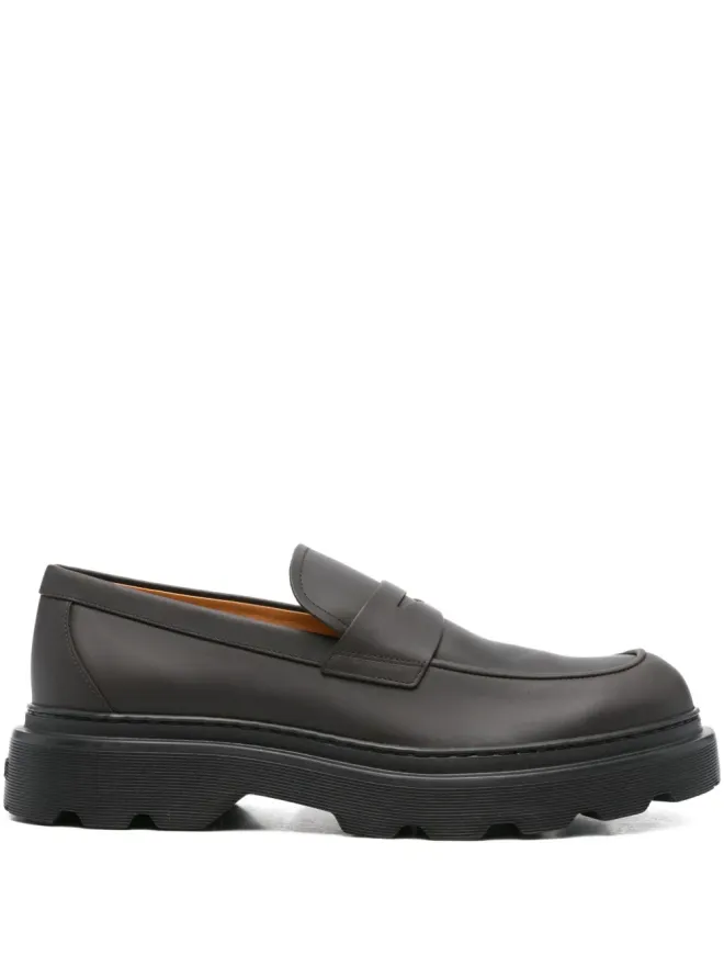Tod's Tod's ペニーストラップ付きチャンクローファー - ブラックの商品画像