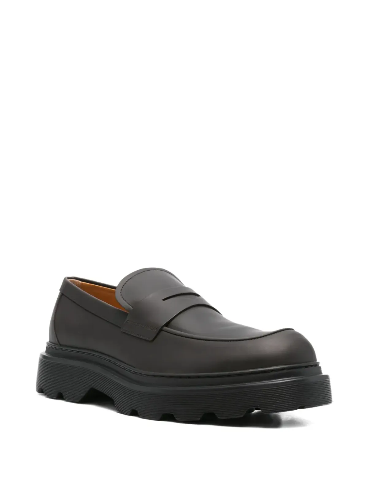 Tod's ペニーストラップ付きチャンクローファー - ブラック - 画像2