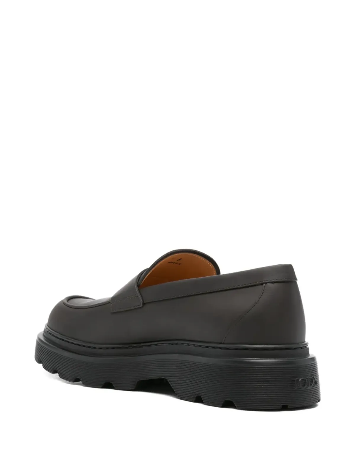 Tod's ペニーストラップ付きチャンクローファー - ブラック - 画像3