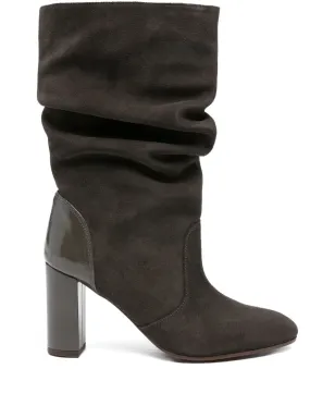 Chie Mihara 90mm Eychel slouchy leather boots - Grey - サムネイル1