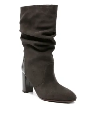 Chie Mihara 90mm Eychel slouchy leather boots - Grey - サムネイル2