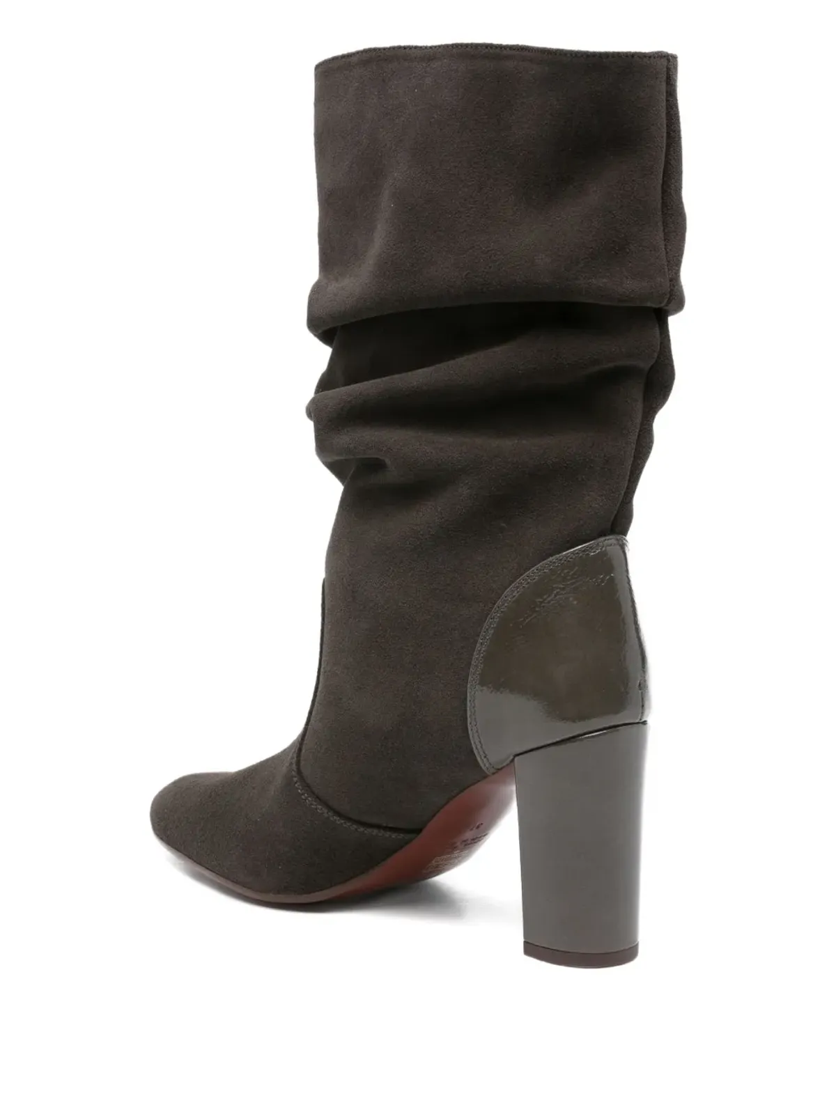 Chie Mihara 90mm Eychel slouchy leather boots - Grey - 画像3