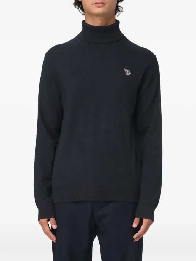 PS Paul Smith PS Paul Smith タートルネック ゼブラディテール セーターの商品画像