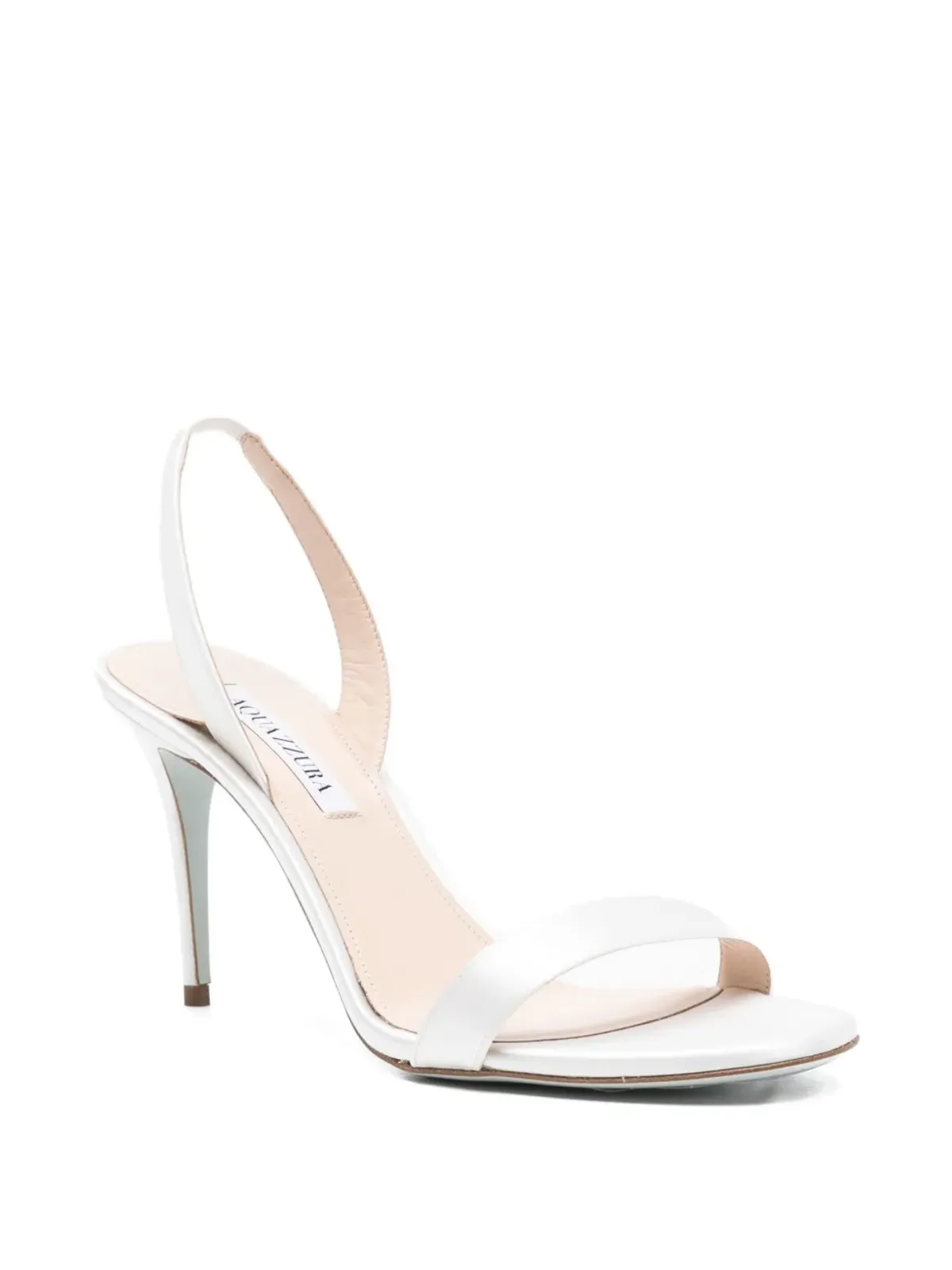 Aquazzura 85 mm So Nude sandals - White - 画像2