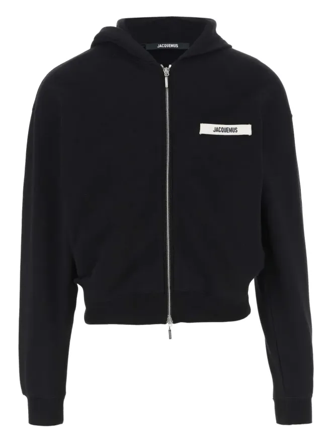 JACQUEMUS Jacquemus The Gros Grain hooded zip-up sweatshirtの商品画像