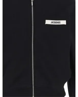 Jacquemus The Gros Grain hooded zip-up sweatshirt - サムネイル3