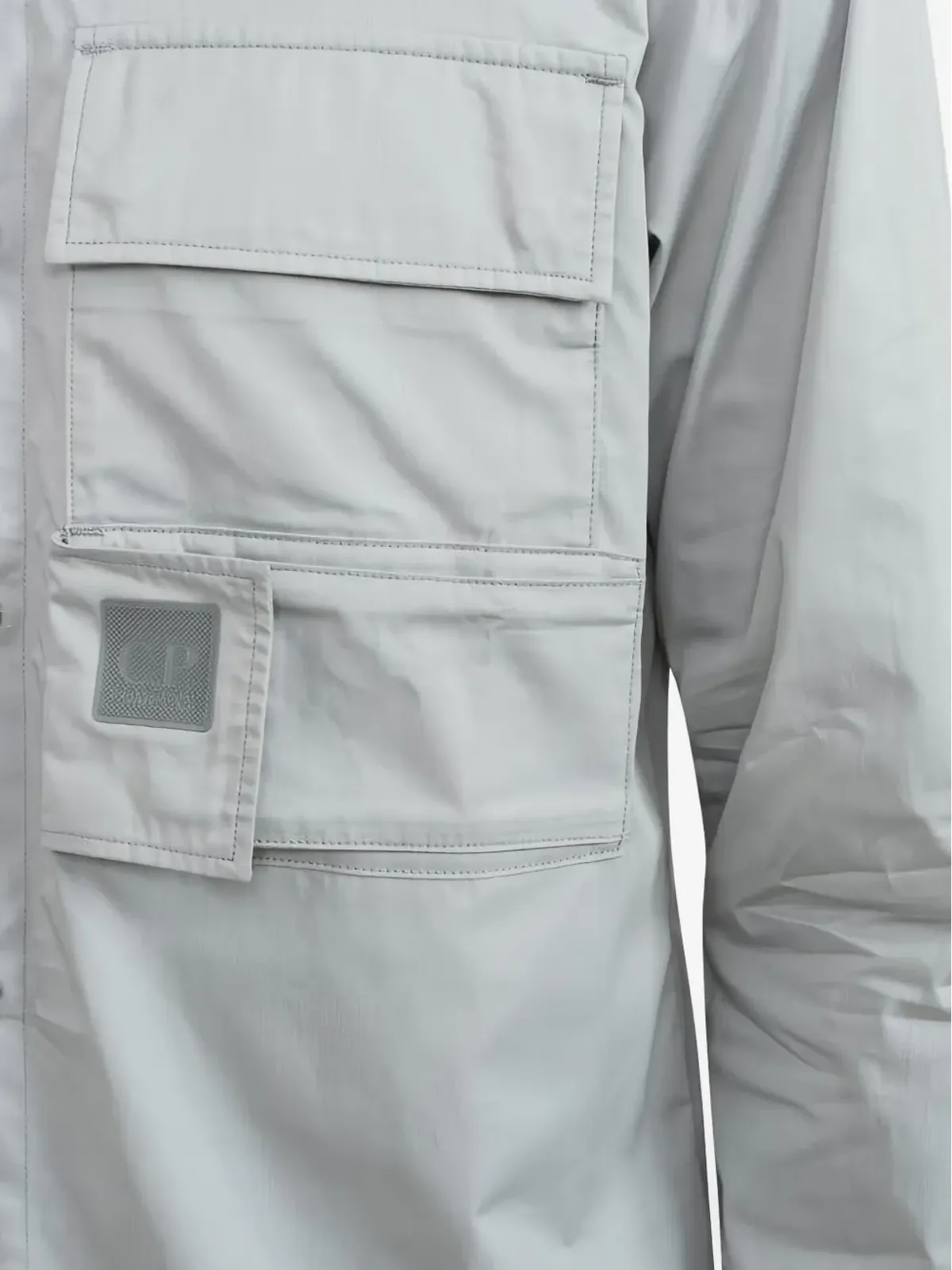 C.P. Company multi-pocket organic-cotton shirt - Grey - 画像5