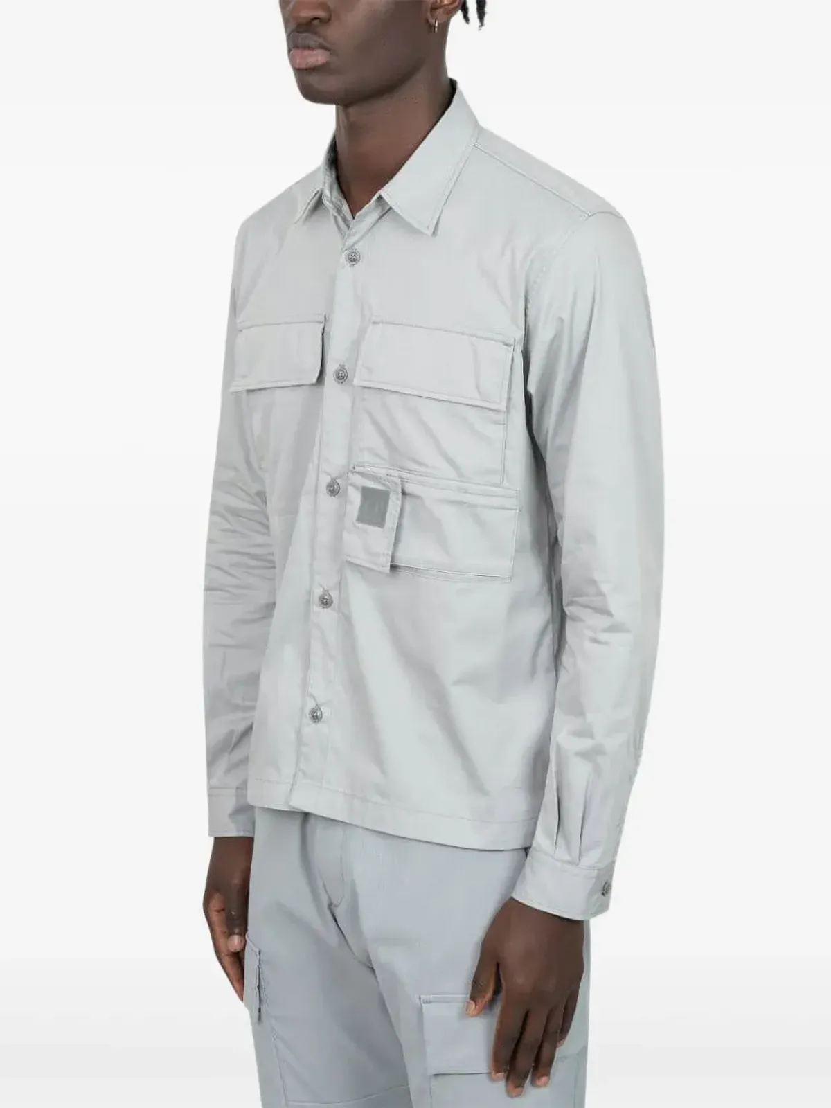 C.P. Company multi-pocket organic-cotton shirt - Grey - 画像2