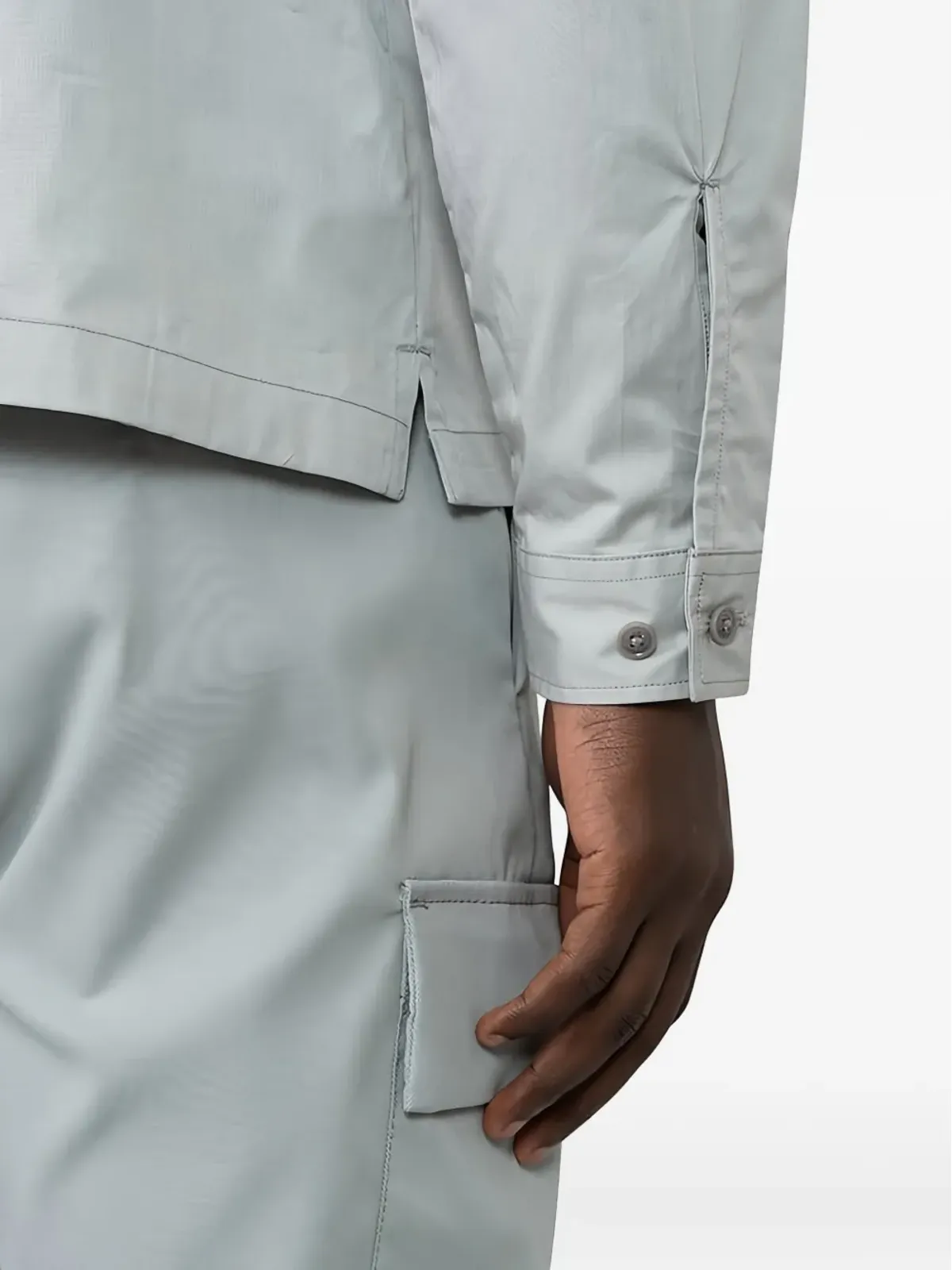 C.P. Company multi-pocket organic-cotton shirt - Grey - 画像4