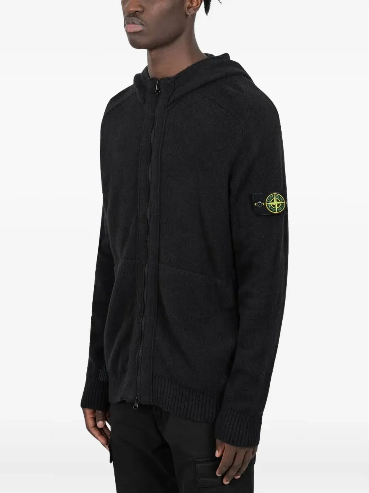 Stone Island 5100006 フード付きガーゼド・エフェクト セーター - 画像2
