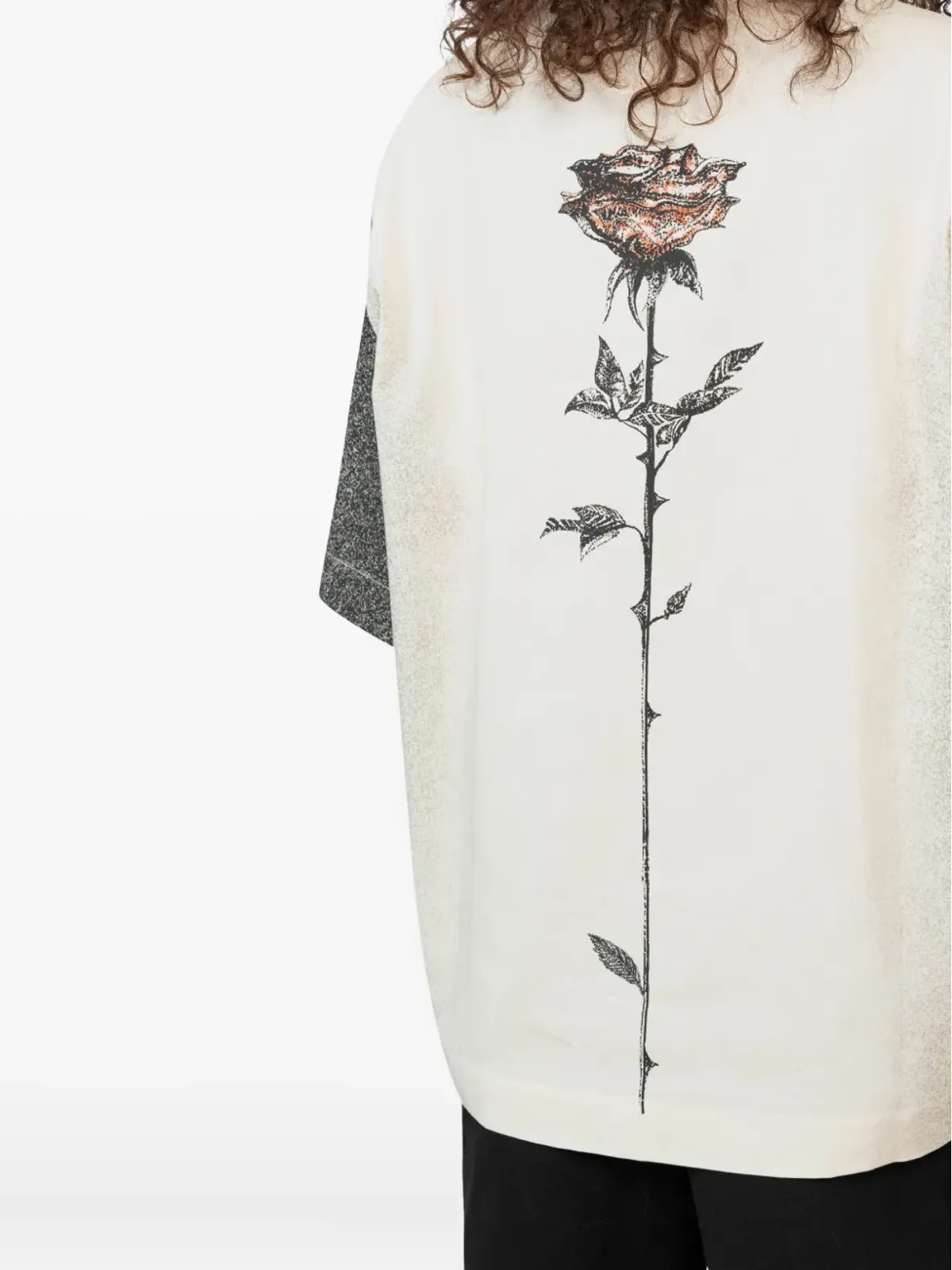Jean Paul Gaultier ローズプリント半袖シャツ - 画像5