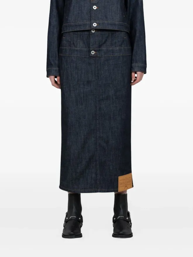 Jean Paul Gaultier Jean Paul Gaultier アップサイドダウンデニムスカートの商品画像