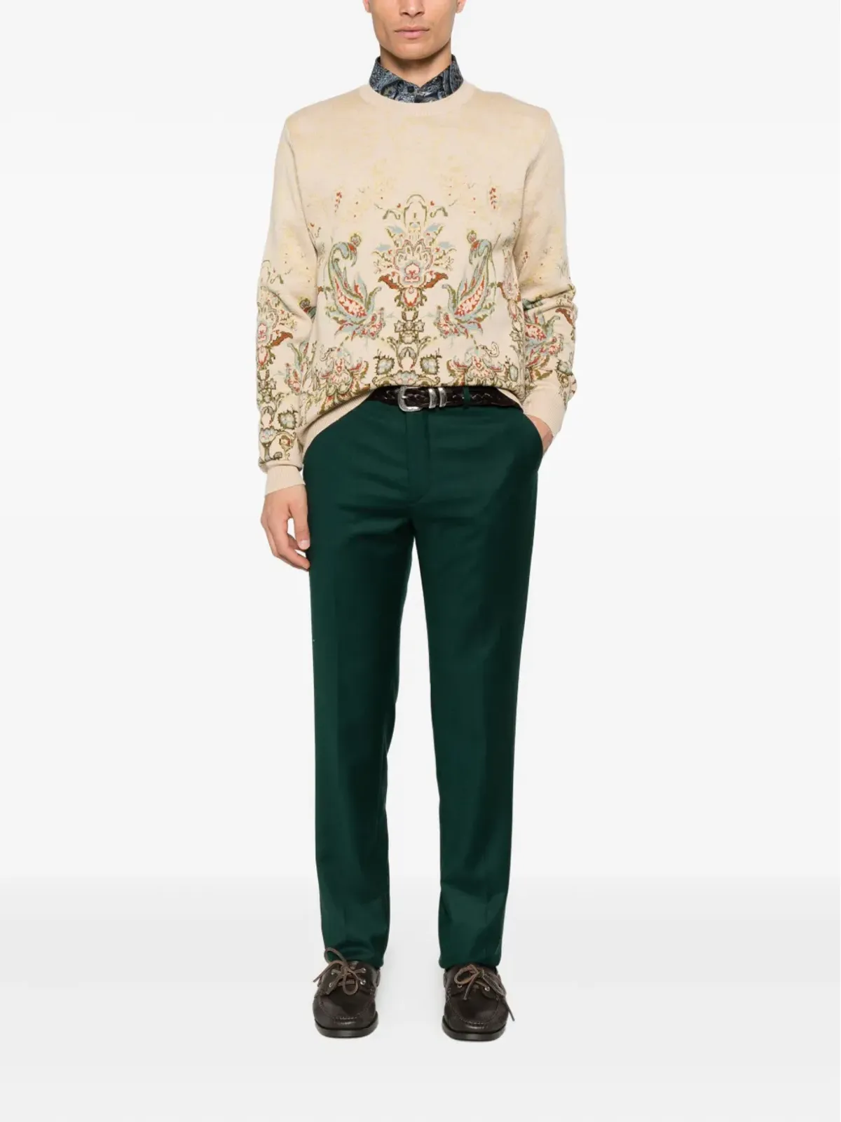 ETRO ペイズリーパターン クルーネックセーター - 画像2
