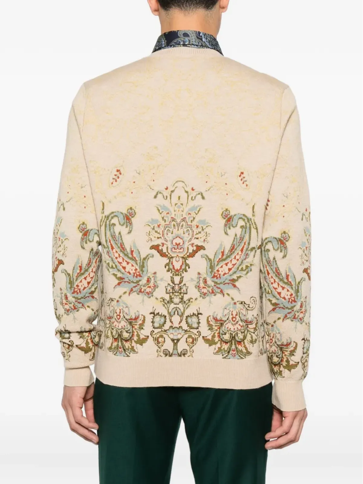 ETRO ペイズリーパターン クルーネックセーター - 画像4