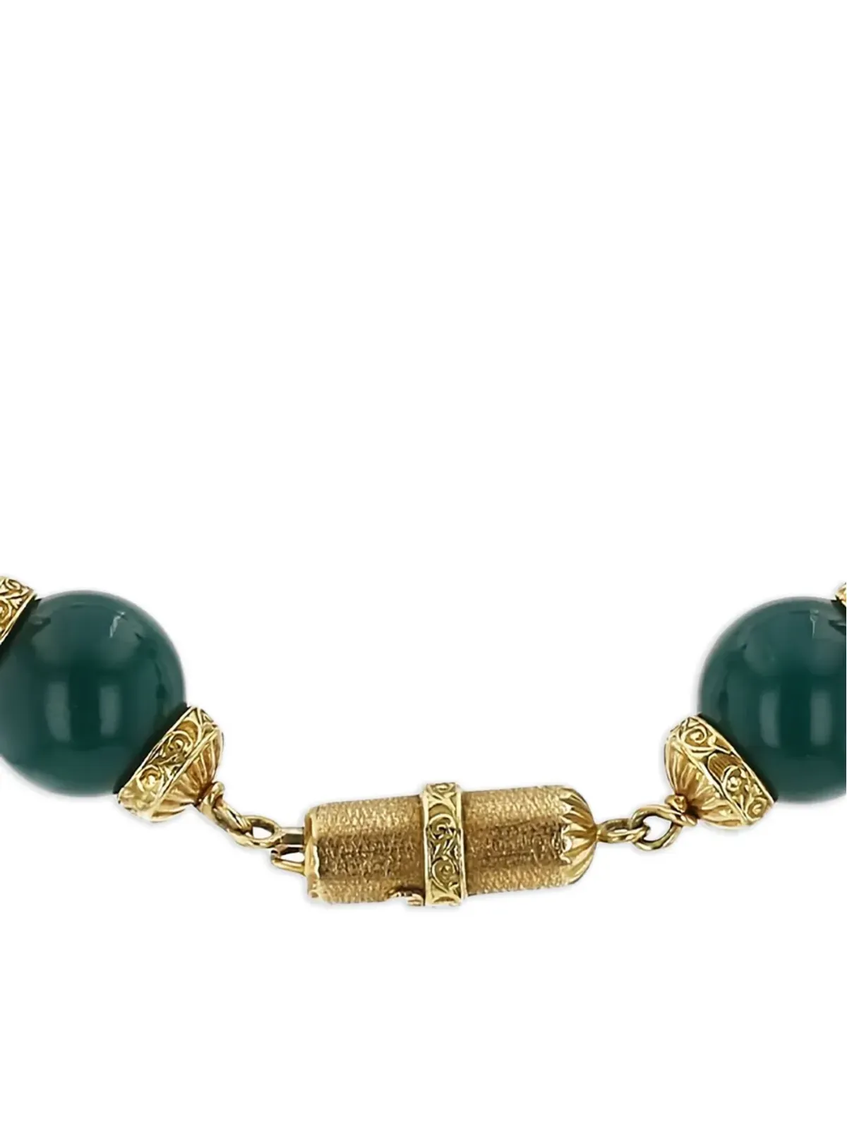 Van Cleef & Arpels Vintage 18Kイエローゴールド クリソプレーズ ネックレス - 画像2
