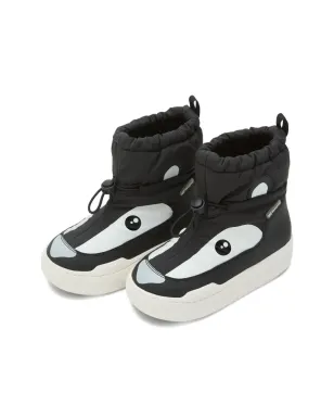 Moon Boot Kids パークストラップ パンダフェイス スノーブーツ - ブラック - サムネイル2