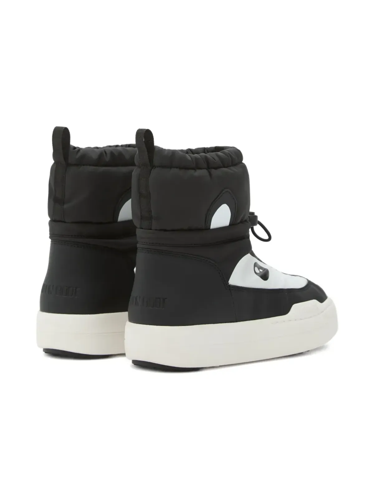 Moon Boot Kids パークストラップ パンダフェイス スノーブーツ - ブラック - 画像3