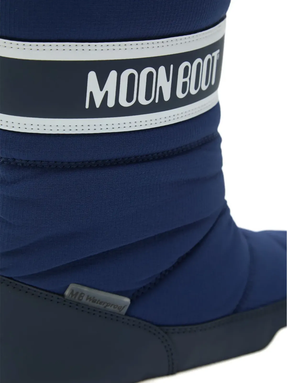 Moon Boot Kids パークストラップ ジップフロント キルテッド スノーブーツ - 画像2