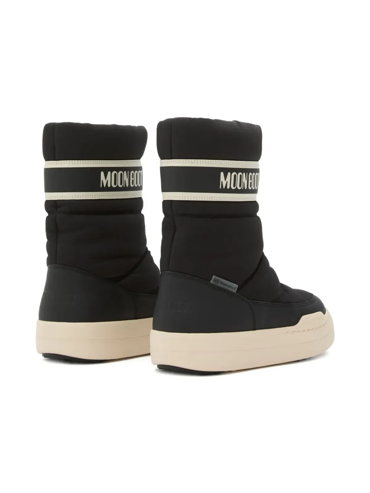 Moon Boot Kids パークストラップ ジップフロント キルティング ブーツ - Black - 画像2