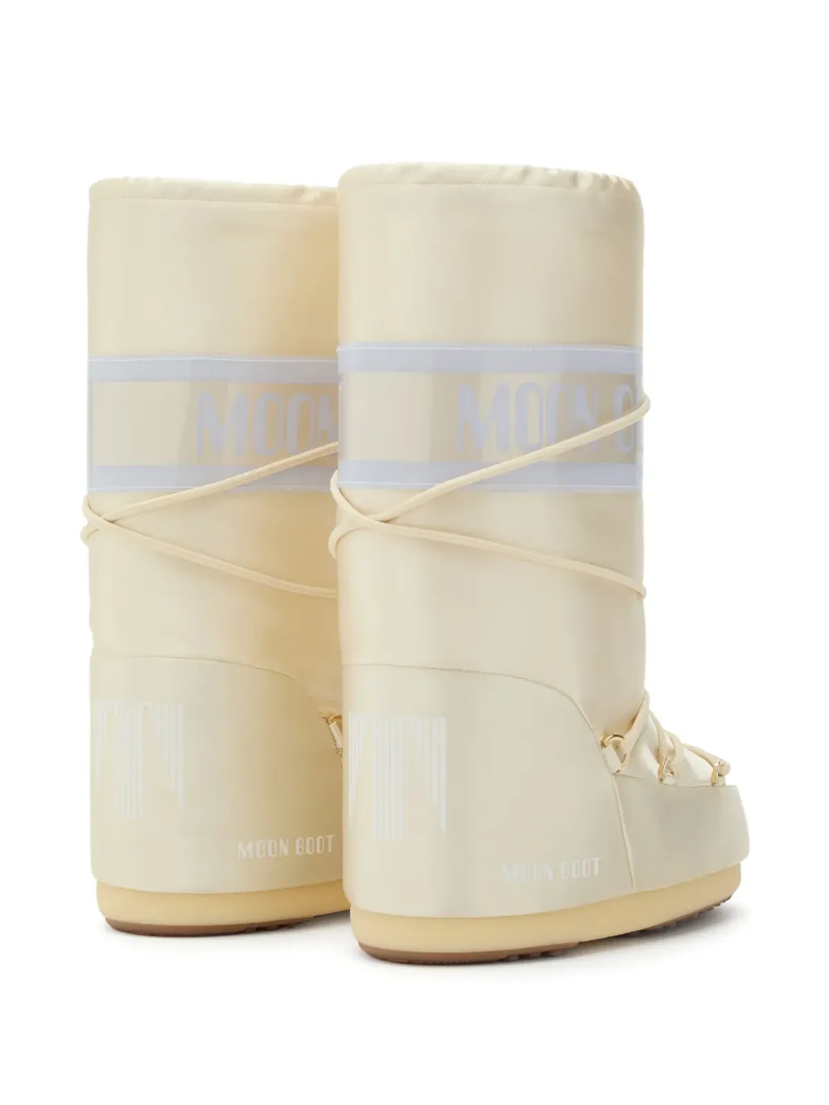 Moon Boot Kids ロゴバンド レースアップ ブーツ - 画像2
