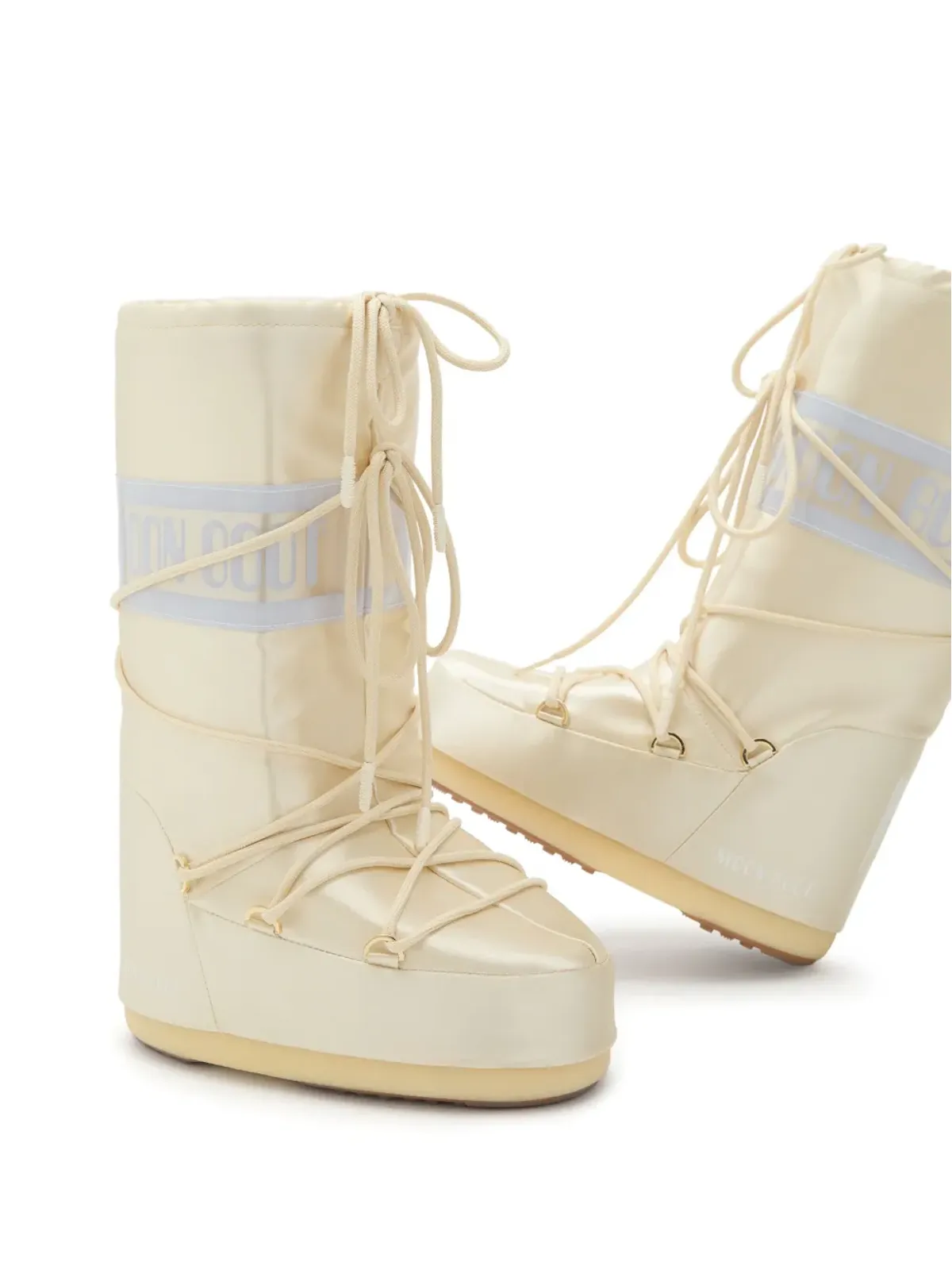 Moon Boot Kids ロゴバンド レースアップ ブーツ - 画像3