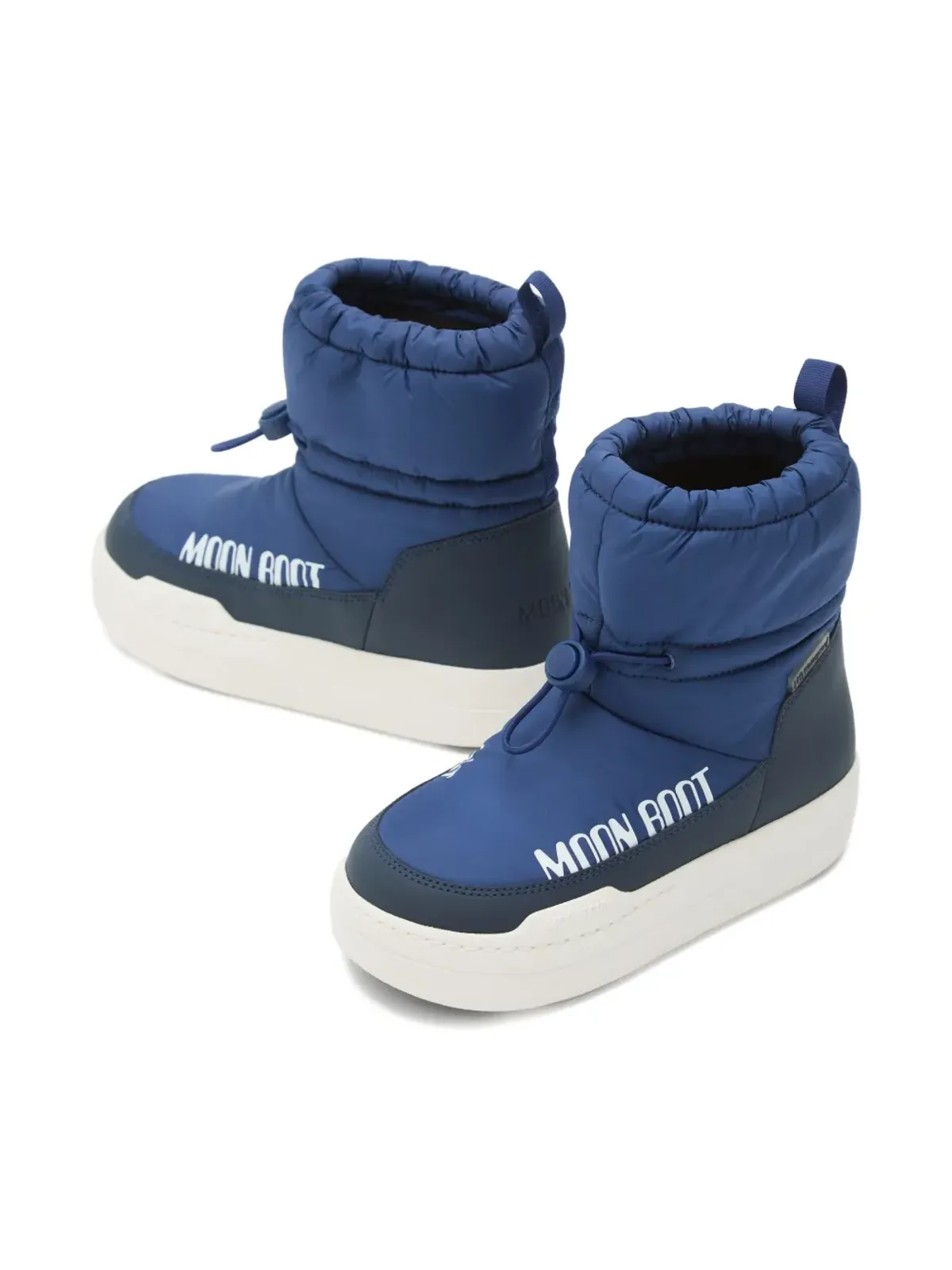 Moon Boot Kids Park Strap パッド入りスノーブーツ（ブルー） - 画像3