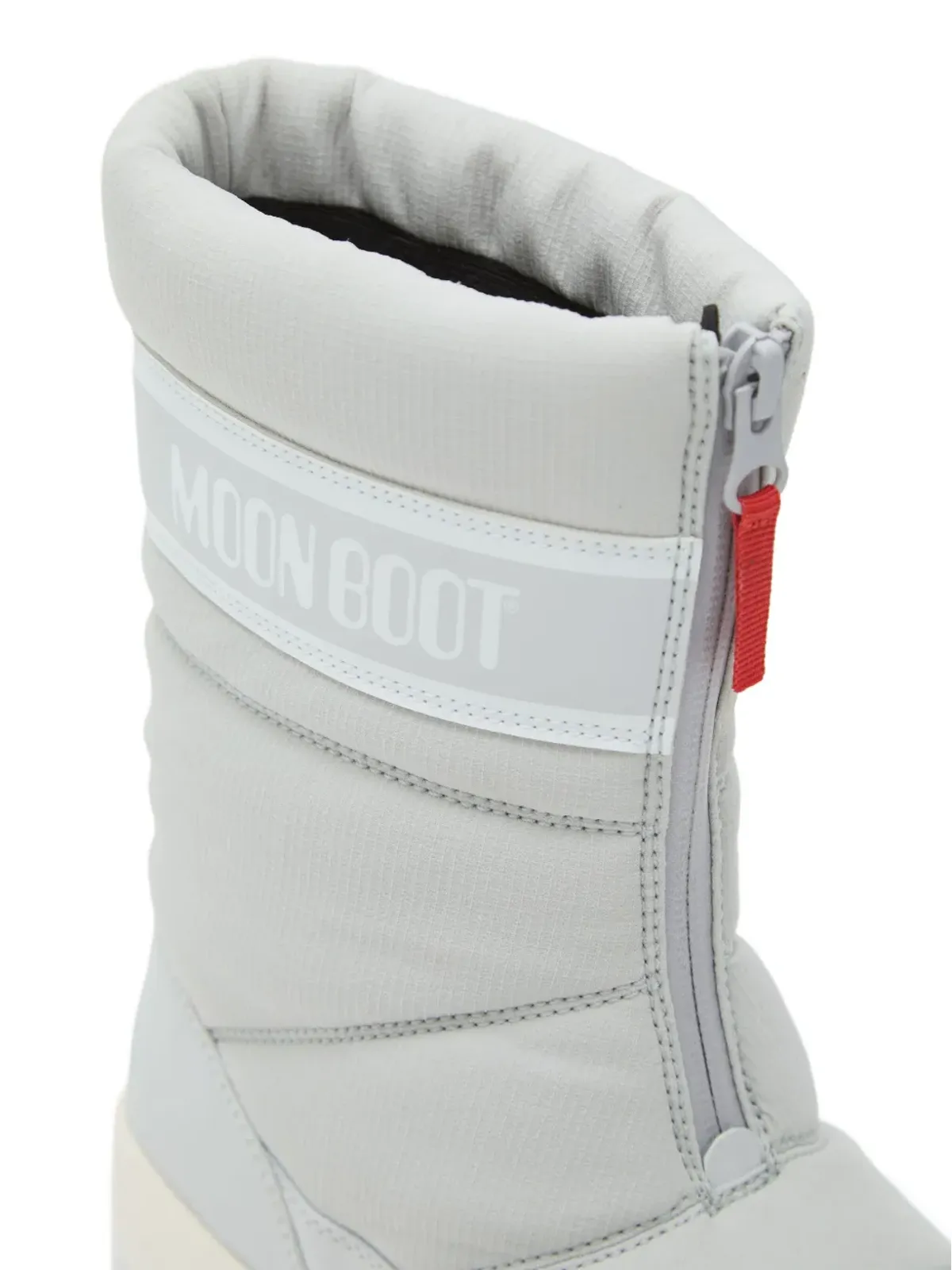 Moon Boot Kids ジップフロント キルティング スノーブーツ - グレー - 画像2