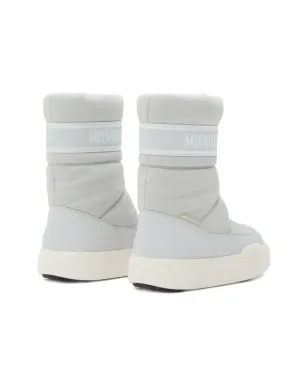 Moon Boot Kids ジップフロント キルティング スノーブーツ - グレー - サムネイル3