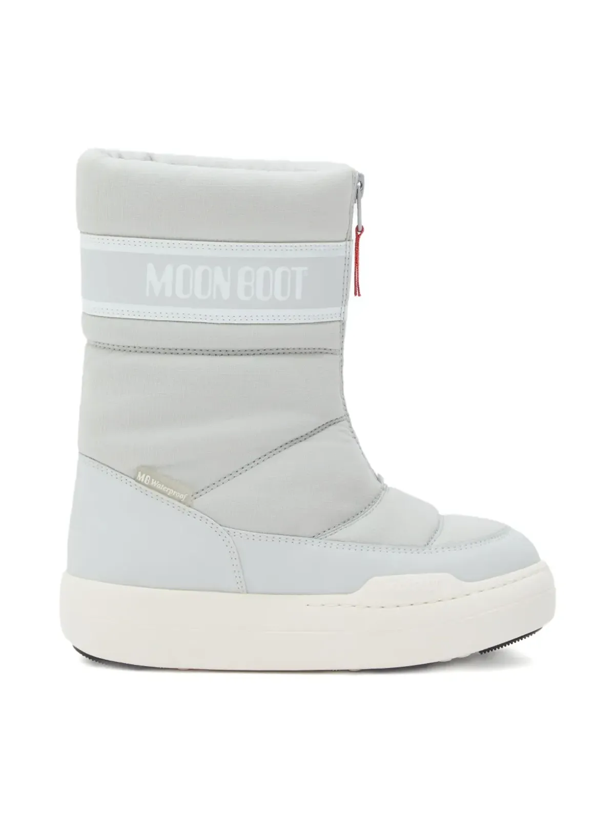 Moon Boot Kids ジップフロント キルティング スノーブーツ - グレー - 画像4